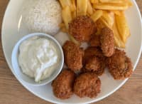 Rántott gombafejek tartármártással