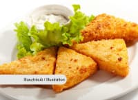 Rántott trappista sajt tartármártással